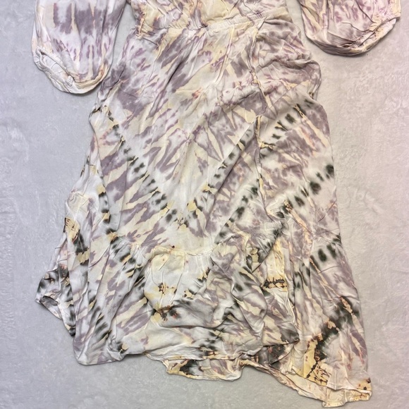 Young Fabulous & Broke Cream and Purple Tie-Dye Blouse - Picture 3 of 6